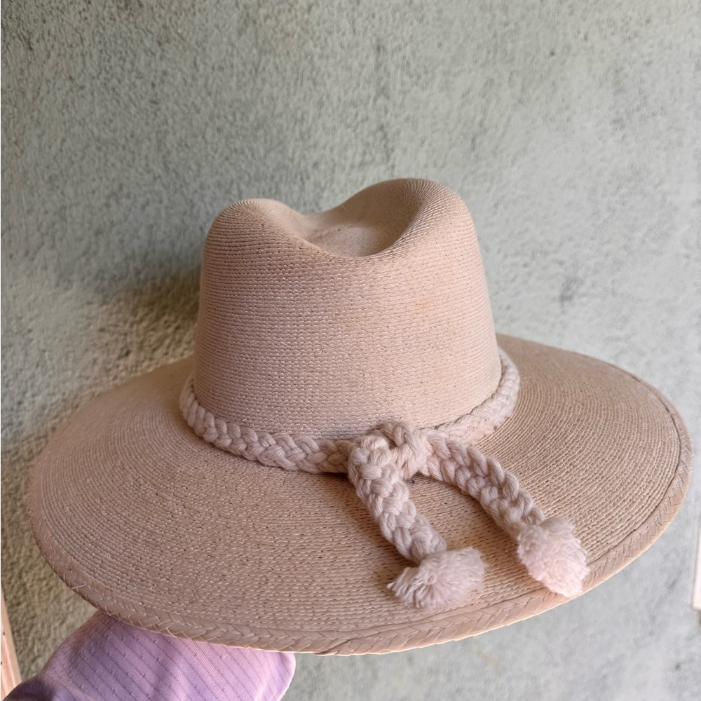 Women's Cream Wide Brim Braided Rope Fedora Hat - Picture 5 of 15